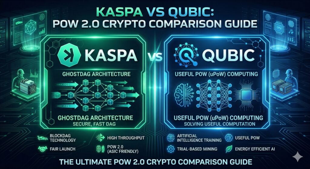 Kaspa vs Qubic: The Ultimate PoW 2.0 Crypto Comparison Guide